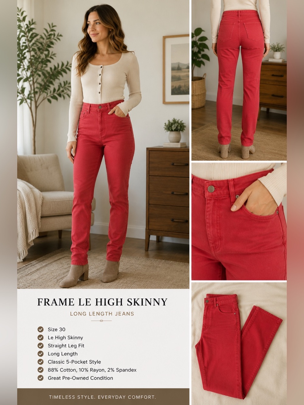 Frame Denim Scarlet Jeans
